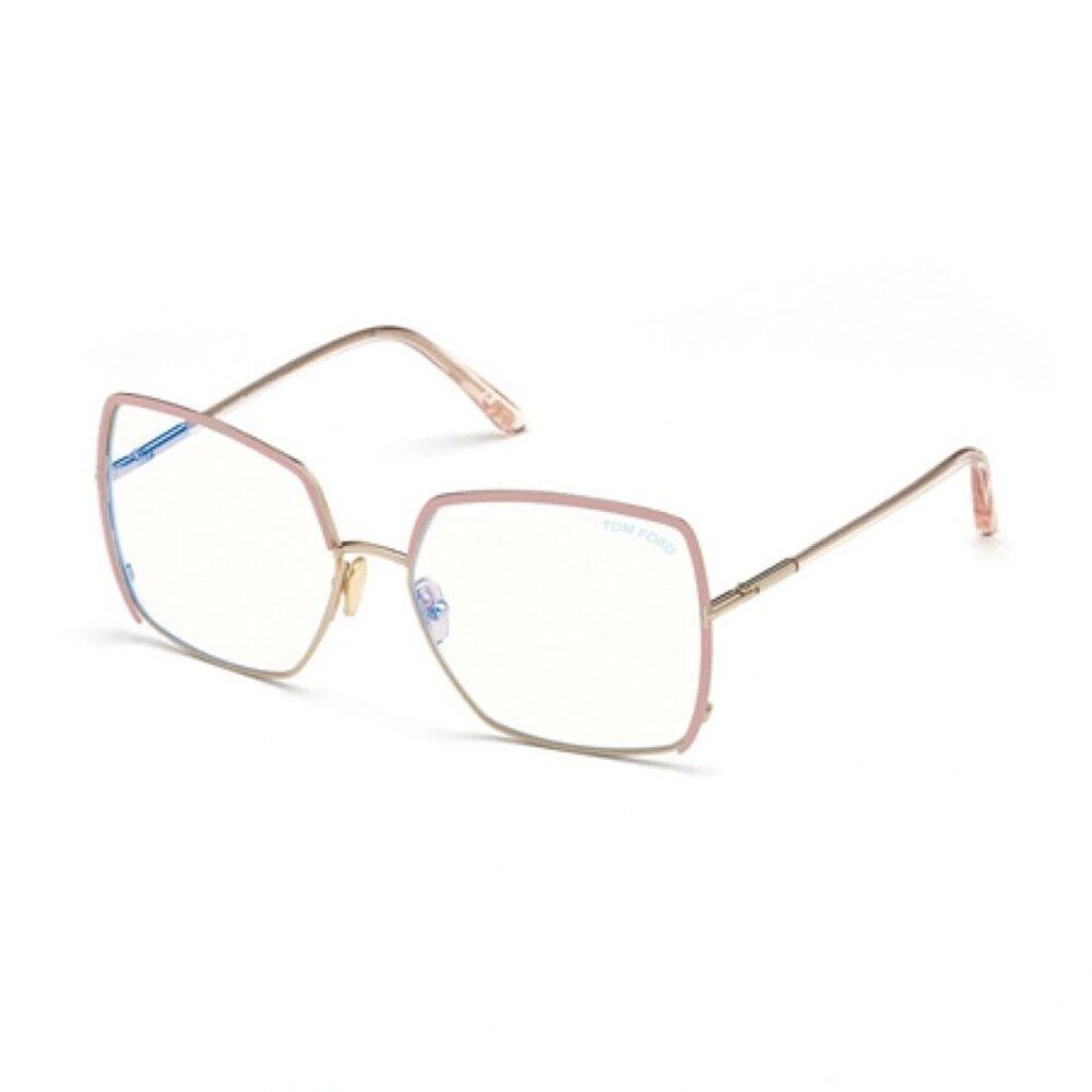 New Authentic Tom Ford FT5668-B/V 072 Geometrical Eyeglasses